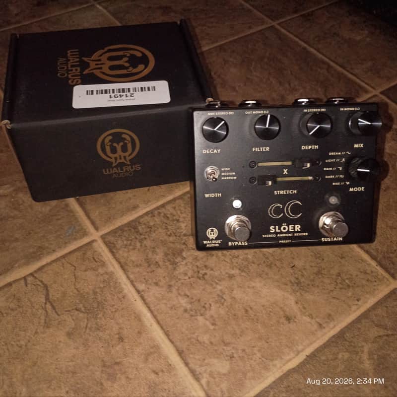 Walrus Audio Slöer Stereo Multi-Texture Reverb - Matte Black image 1