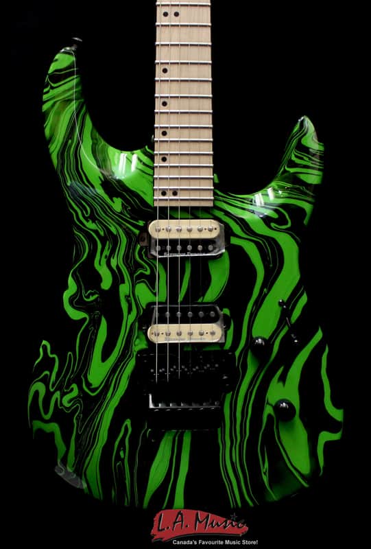 Jackson Pro DK2M Limited Run, Maple Fingerboard, Slime Green Swirl 2914112567 image 1