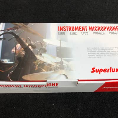 SUPERLUX E100 Boundary Bass Drum Microphone - NEW - Includes Cable and Pouch image 6