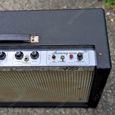 1966 Harmony H415 Amplifier – Vintage 2x12 Tube Workhorse image 5