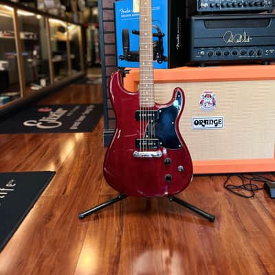 Squier Paranormal Strat-O-Sonic 2023 - Present - Crimson Red Transparent image 2