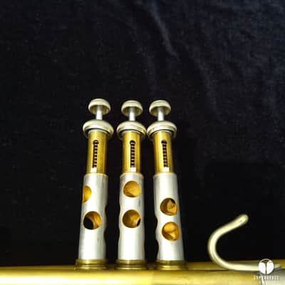 Vincent Bach Stradivarius 43 raw brass ML trumpet mouthpiece case Gamonbrass image 15