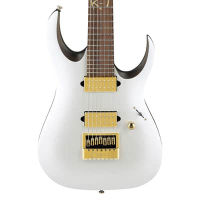 Used Ibanez K7YANG Head Signature 7-String Electric Guitar - Matte White image 1