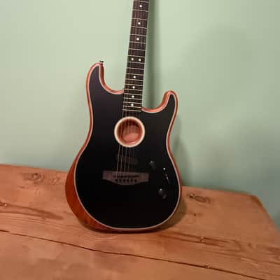 Fender Fender American Acoustasonic Stratocaster - Matte Black 2023 - Matte Black image 1