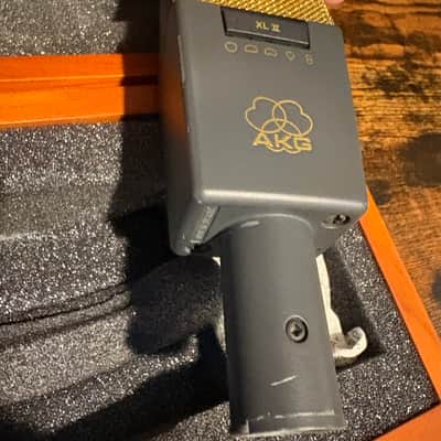 Matched Pair of AKG C 414 B XL II - Charcoal, Black & Gold with Box and Shock Mounts image 7