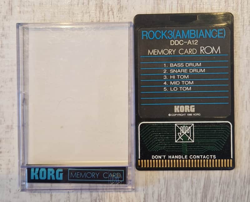 Korg DDD1 / DRM1 / DDD5 ROM card / ROCK 3(AMBIANCE) DDC-A12 image 1