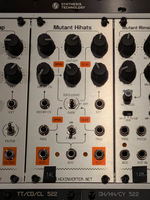 Hexinverter Mutant Hihats 2010s - Silver image 1