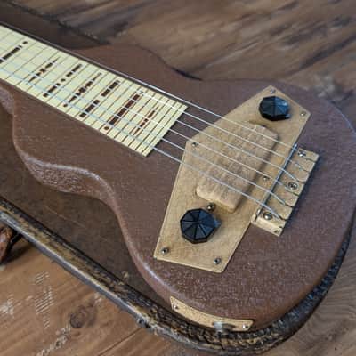 1940 Gibson Mastertone Special Vintage Lap Steel Guitar Brown W/OSSC CLEAN! image 3