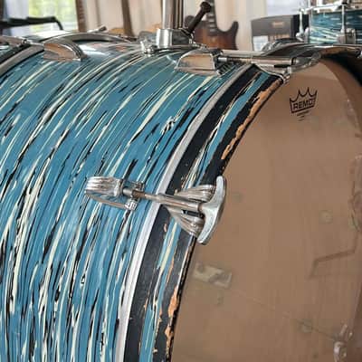 Ludwig "Bowling Ball" Blue Oyster 1970 image 5