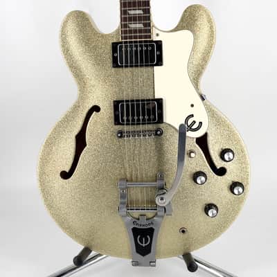 1997 Epiphone Limited Edition Riviera - Peerless Korea - Silver Sparkle image 5