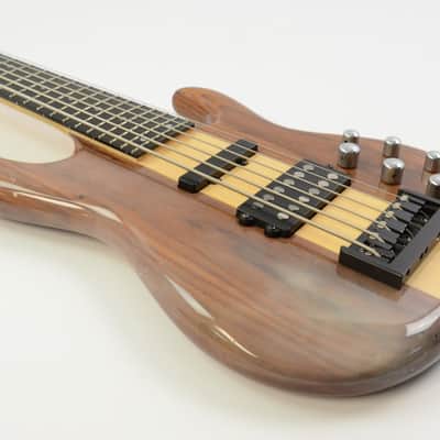 Carvin LB76 Electric 6-String Bass - Natural w/ Gig Bag - Cloudy Finish - LB-76 image 6