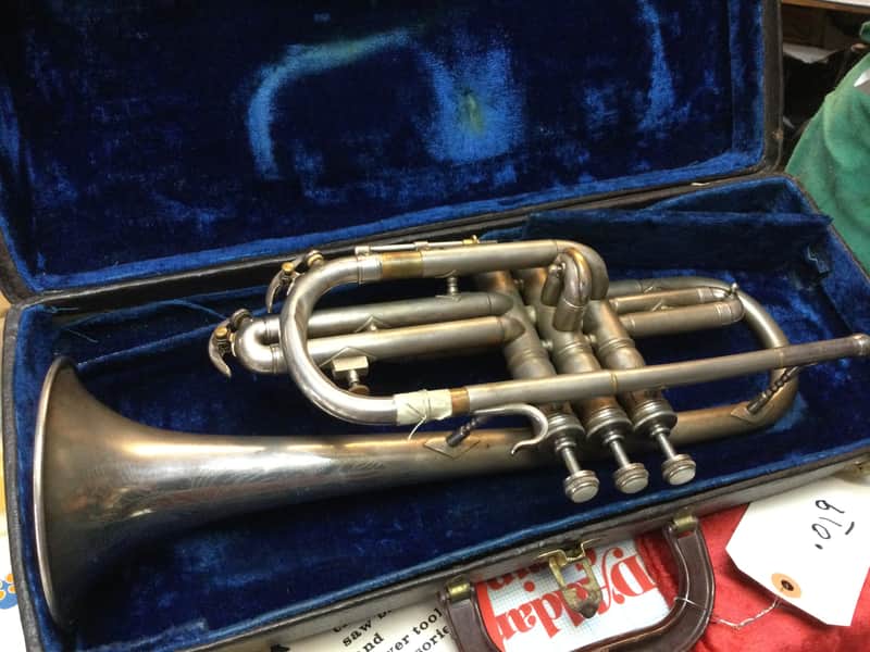 Conn 56A Pan American Cornet 1941 - Silver Plate image 1