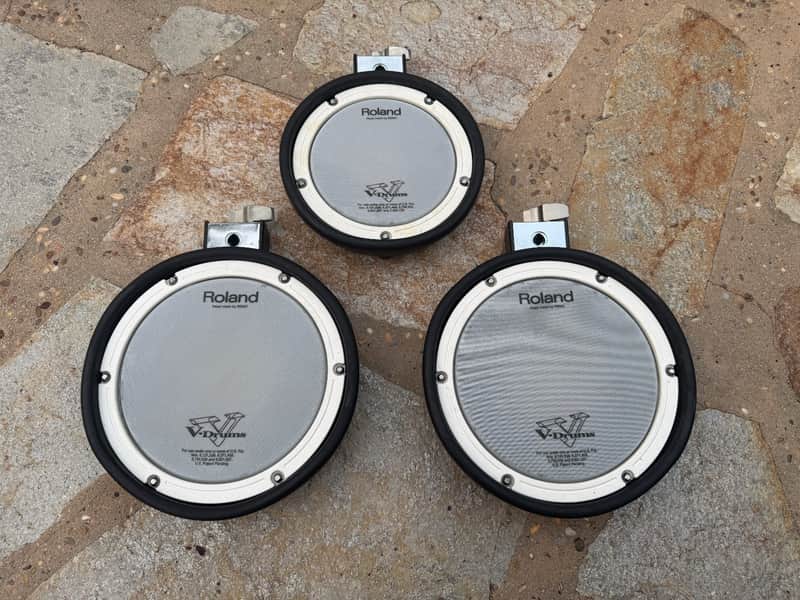 THREE PACK TWO Roland PDX-8 + ONE PDX-6 Dual Trigger Mesh Head V Drum Pad PDX8 image 1