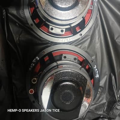 CERWIN VEGA PMR 8" HYBRIDS PAIR PA WOOFERS 8 OHMS 200 WATTS ALUMINUM FRAMES 20CVC-AC CLOTH SURROUNDS image 1