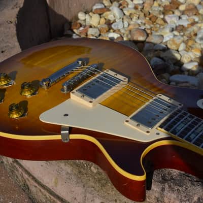 Gibson Les Paul 59' Specs R8 Historic Makeovers Brazilian Rosewood 2014 "Pearly Gates" Burst image 3