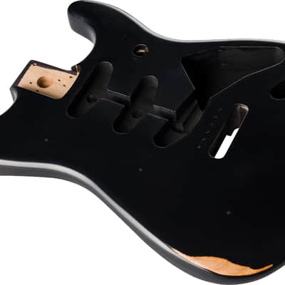 Fender Road Worn 50's Stratocaster SSS Alder Body Black image 3