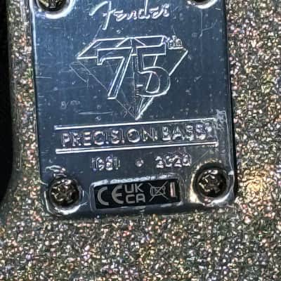 2026 Fender 75th Anniversary Player II Precision Bass Diamond Dust Sparkle New Unplayed 8lbs12oz Auth Dlr #442 image 23