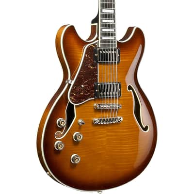 Ibanez Artcore Expressionist AS93FML-VLS 6-String Semi-Hollow Body Electric Guitar with Bound Macassar Ebony Fretboard, Left-Handed, Violin Sunburst image 4