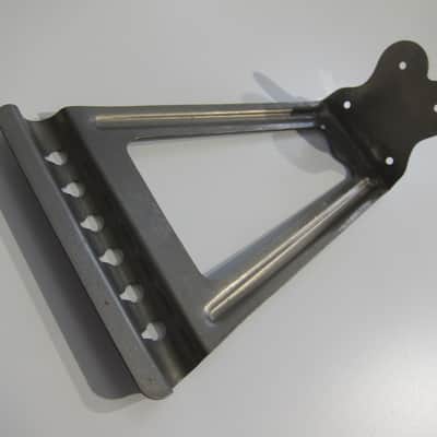 Harmony & Silvertone Flat Top Guitar Tailpiece Authentic Vintage Part Circa-1950s-1960s-Chrome image 5