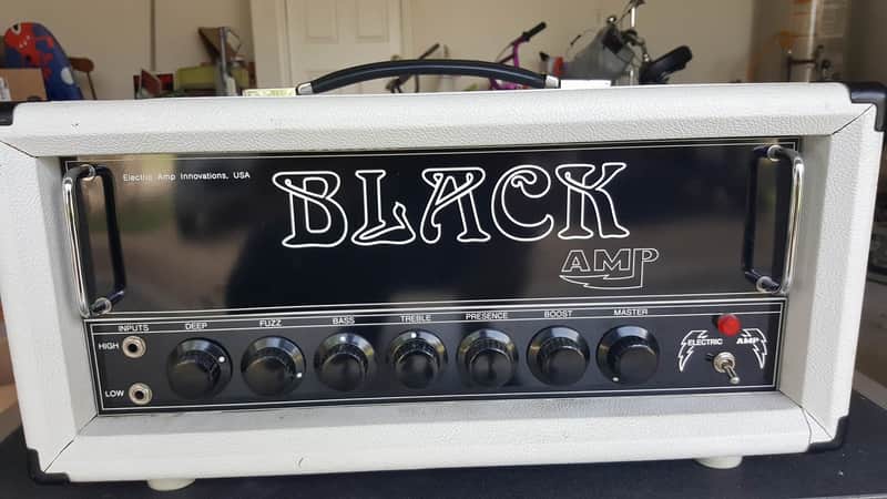 Electric Amp USA Master Volume Unit Black Amp 2006 white tolex with road case image 1