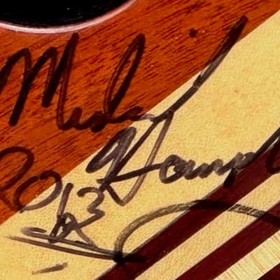 Alembic Persuader PMSB-5 5 String Bass 1988 - a stunning Bocate Top signed by Stanley, Victor, Marcus, Chick, Herbie & many more. image 17
