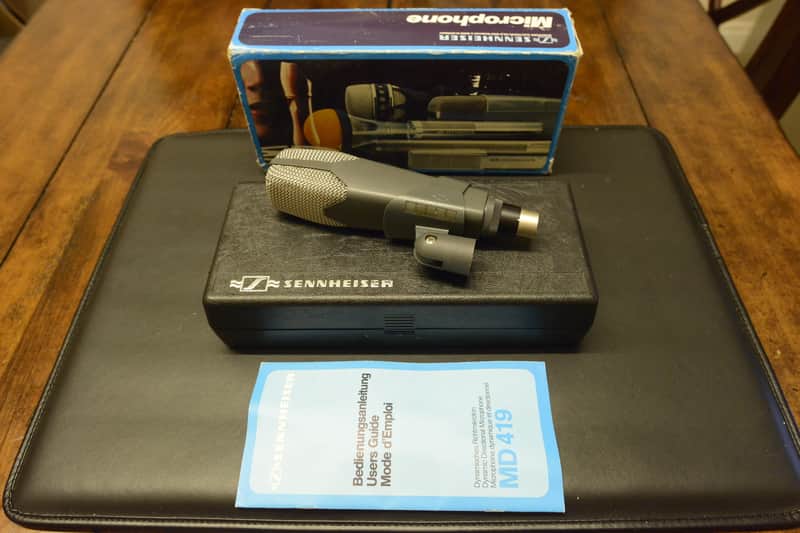 配信機器・PA機器・レコーディング機器 Sennheiser MD419 Sennheiser MD419 Vintage Mic MD 419 Dynamic Cardioid Microphone