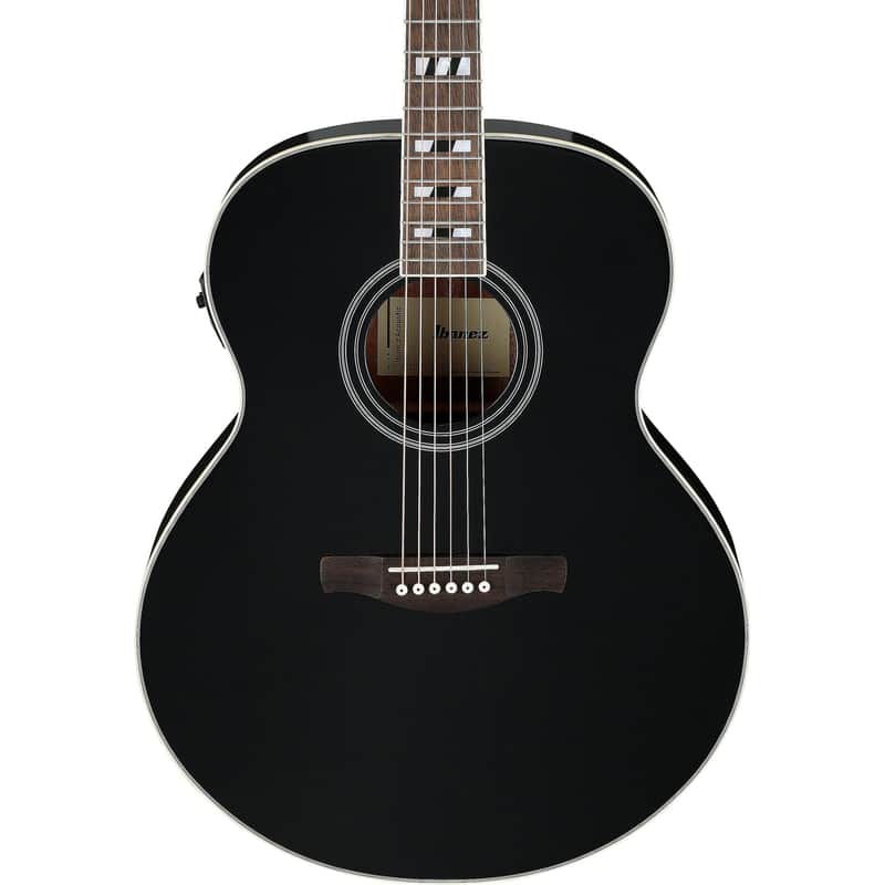 Ibanez AJ70M1E Artwood Acoustic-Electric Jumbo Body Guitar - Black High Gloss image 1
