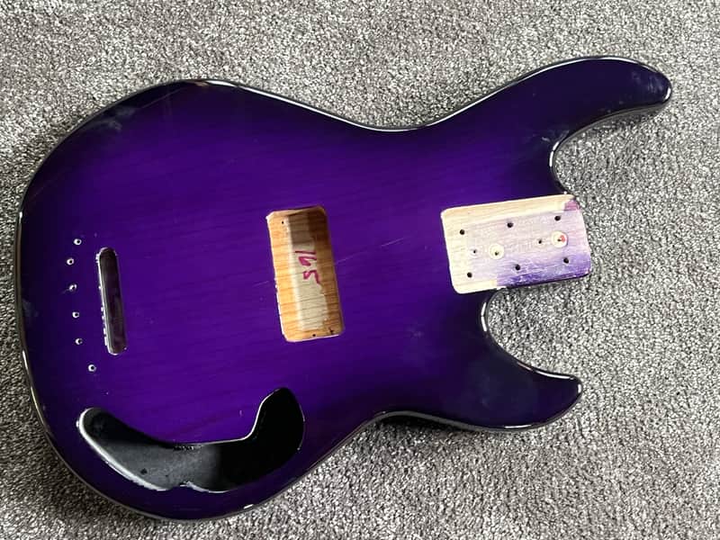 G&L CLF Research L-1000 S750 bass body ash purple burst image 1