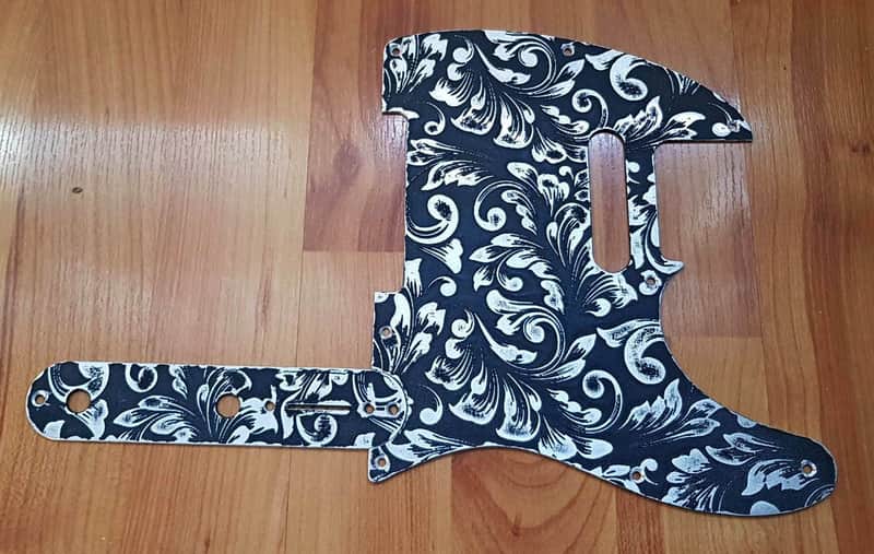 Custom aluminum relic roses Fender Telecaster pickguard set image 1