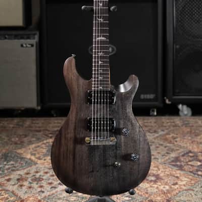 PRS SE CE 24 Standard Stoptail Satin Electric Guitar - Charcoal with Gig Bag image 4