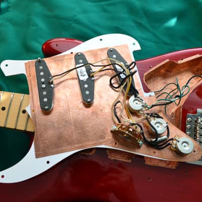 Fender Special Standard Stratocaster Partscaster Candy Apple Red with Custom Shop Texas Specials image 3