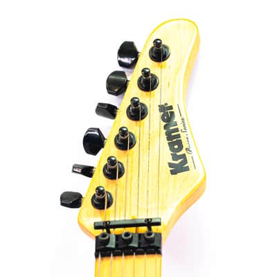 2011 Kramer Pacer Vintage Electric Guitar – Tiger Finish – Floyd Rose – Seymour Duncan JN / JB image 3