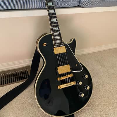 2010 Gibson Les Paul Custom 1960 Black Beauty "Gold Book" 50th Anniversary image 1