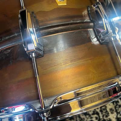 Ludwig LC608R Copper Phonic 8x14" 10-Lug Snare Drum - Raw Copper image 2