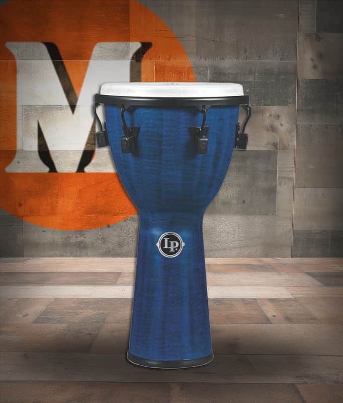 Latin Percussion LP World Beat FX Mech 12 1/2" Djembe - Synthetic Blue (LP727B) image 1