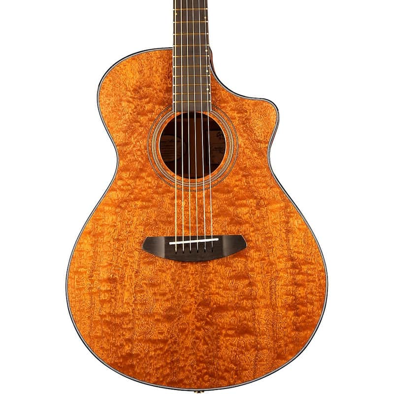 Breedlove Congo Figured Sapele Concert CE Acoustic-Electric Guitar Regular Natural image 1