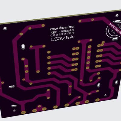 Crossover BBC-Rogers-KEF LS3-5A (LS3/5A) PurplePCB image 15