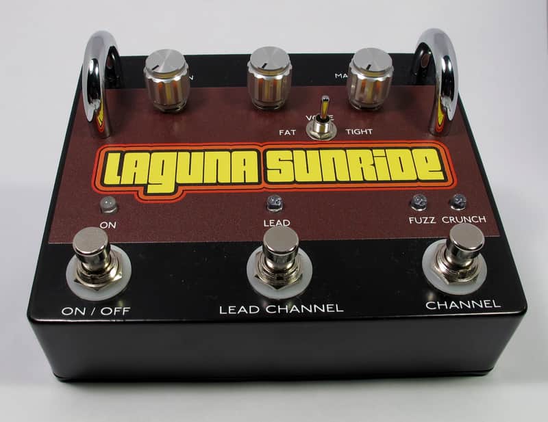 Hovercraft Amps - Laguna Sunride - distortion pedal - limited edition chrome - free USA ship! image 1