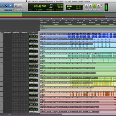The Synth Sounds Of 24K Magic By Bruno Mars - Pro Tools Session - Reverb Exclusive image 2