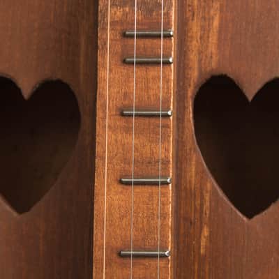 G.E. Thomas 3-String Appalachian Dulcimer, c. 1950s, brown gig bag case. image 8