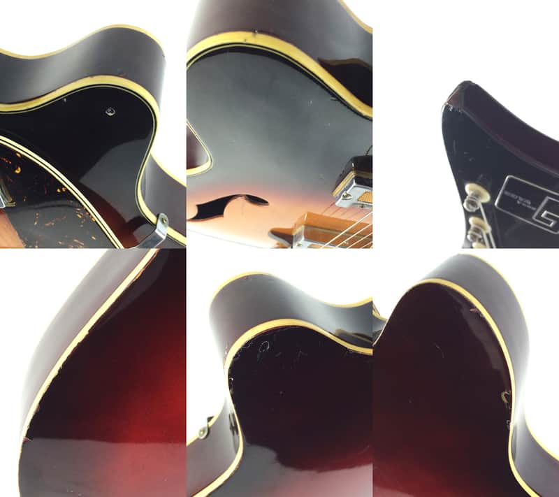 Guyatone SG12-T Hollow Body, Sunburst, MIJ, Early 1960's, Gold