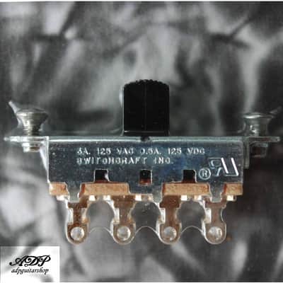 Switchcraft On-Off-On Slide Switch 11D1049X for Fender Mustang Duosonic image 5