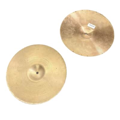 Used Vintage Zildjian Hi Hat Cymbals 14" 840/1282 grams - Good image 3