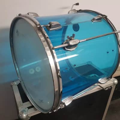 70's LUDWIG BLUE VISTALITE 18 " TOM - made in USA image 3