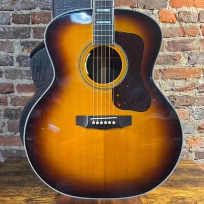 Guild F-55 Acoustic Electric Guitar w/ OHSC (2010s - Sunburst) image 1