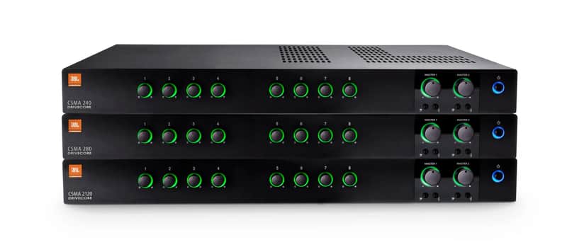 JBL CSMA 280 Drivecore 8-Input Commercial Series Mixer / Amplifier 2010s - Black image 1