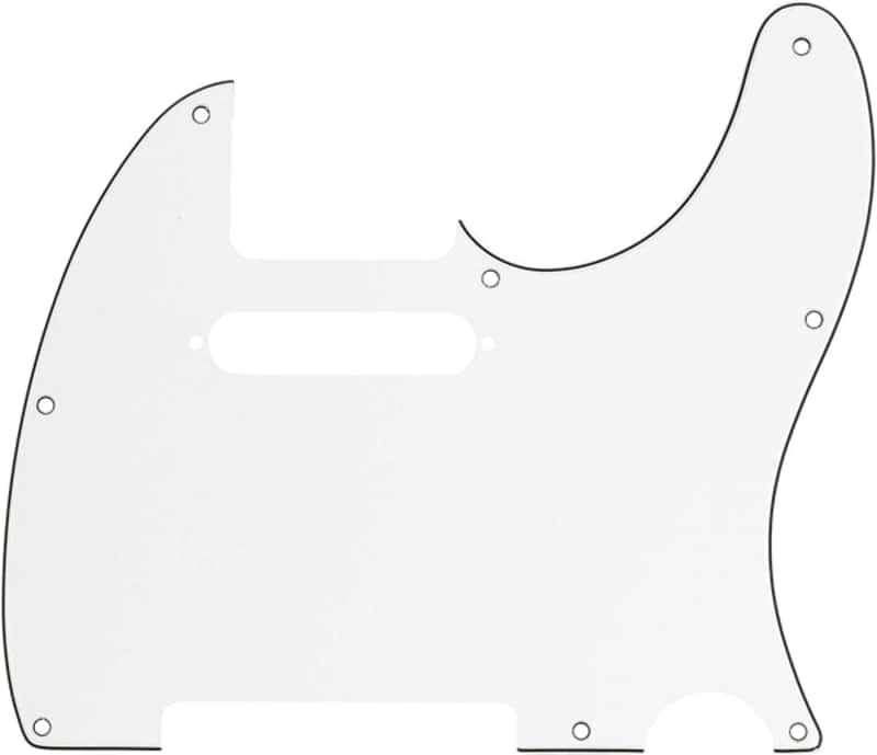 Fender Pickguard Telecaster  8-Hole Mount Parchment 3-Ply image 1