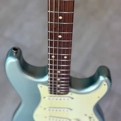 Mario Martin Model S Strat Guitar (Brazilian Rosewood Fretboard) 2023 - Firemist Silver Relic image 10