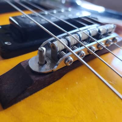 Aria Diamond 5102T semi-hollow double-cut vintage MIJ '70s - sunburst image 3