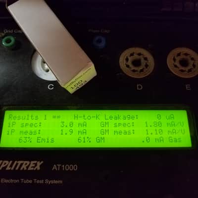 Amperex EF86 AT1000 TESTED Vacuum Tube selected yellow tip Mazda 6267 pentode 1960-1972 image 3